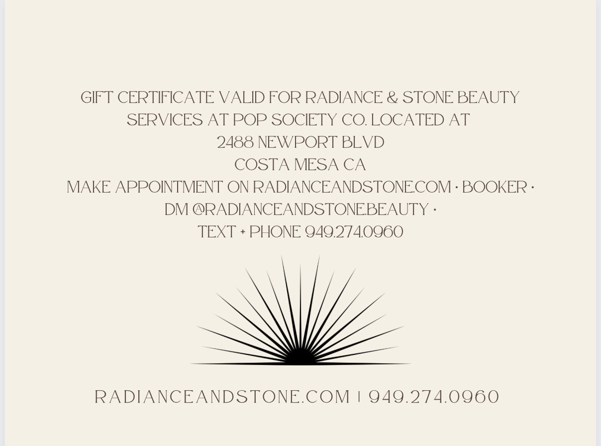Radiance and Stone Gift Card
